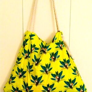 Tropical Parrot Lime Tote!